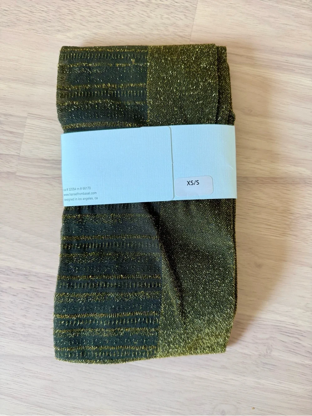 Hansel from basel metallic sparkle tights. Size XS/S
